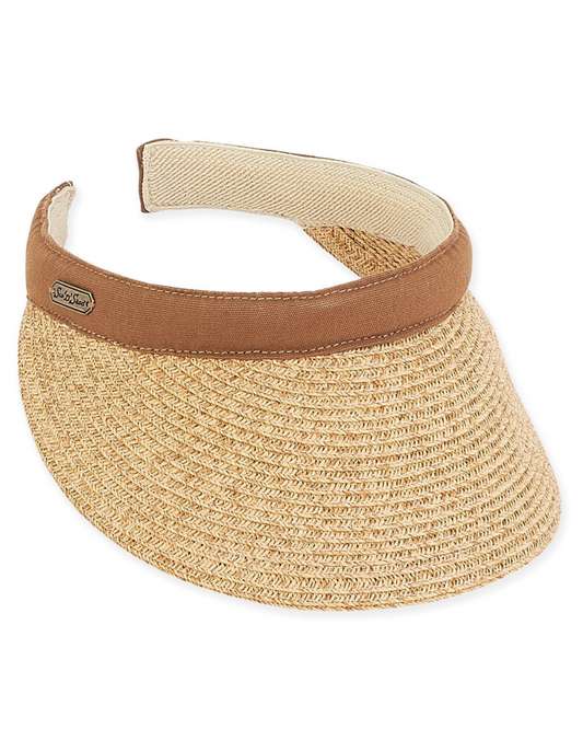 Sun N Sand Ribbon Visor (More colors available) - HH1942