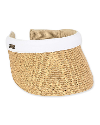 Sun N Sand Ribbon Visor (More Colors Available) - HH1942