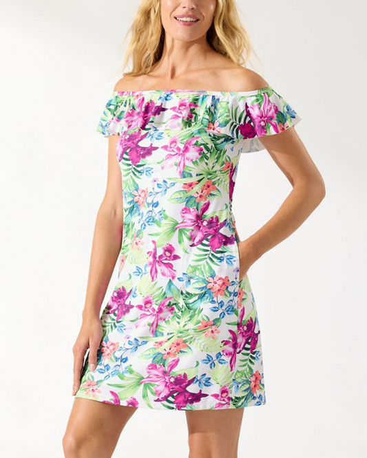 2023 Tommy Bahama Coastal Gardens Off-the-Shoulder Spa Dress (More colors available) - SS500364