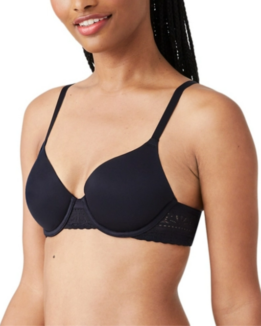 B. Tempt'd by Wacoal Future Foundations Underwire T-Shirt Bra with Lace (More colors available) - 953253 - Black
