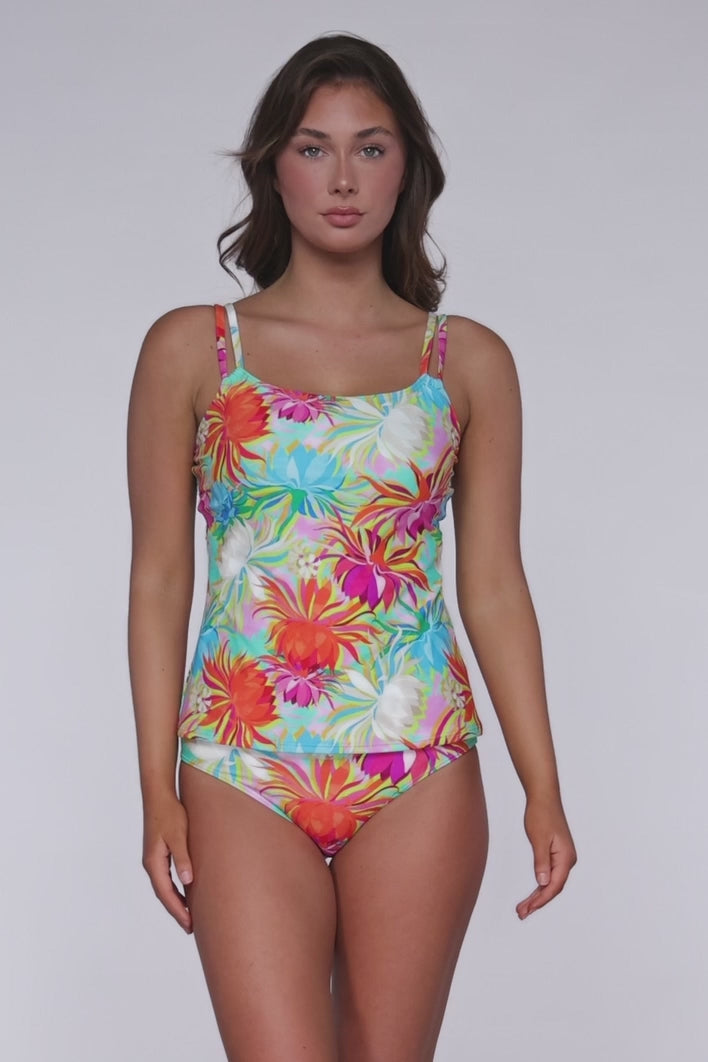 トップス Taylor set tops Sunsets Lotus Taylor (D+) Underwire Tankini Top ♻ (More