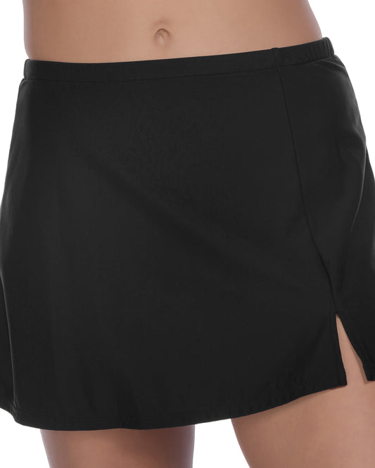 Penbrooke Plus Solids Side Slit Skirt