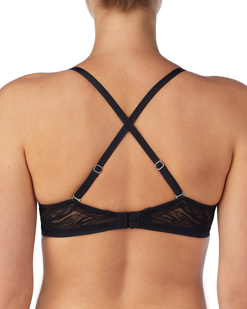 OnGossamer Women's Beautifully Basic Strapless Bra in Black, Size 36DD