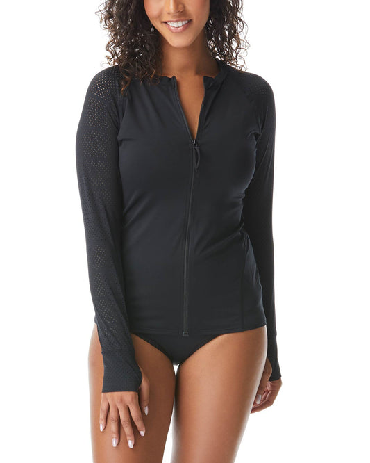 Beach House Gypsea Soul Ava Zip Front Long Sleeve Rash Guard