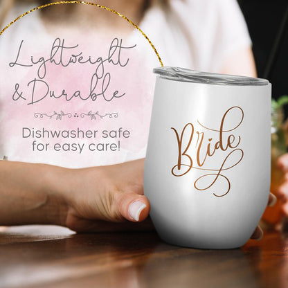 Samantha Margaret Stainless Steel Bridal Tumbler (More options available)